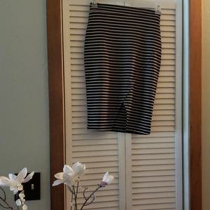 Striped Pencil Skirt